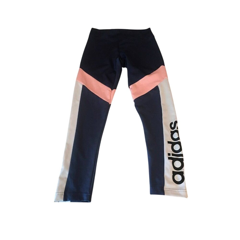 Adidas Leggings Women's Climalite Colorblock Athletic Navy Pink Size‎ Small